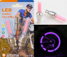 LED Flashing Bike Valves (red)